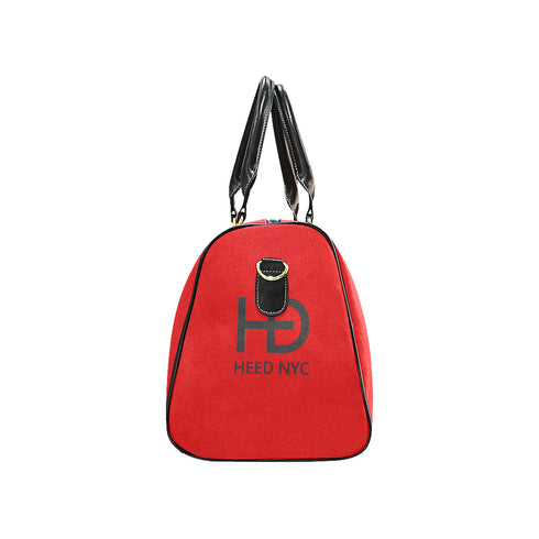 HEED NYC Classic Red & Black Large Duffle Bag
